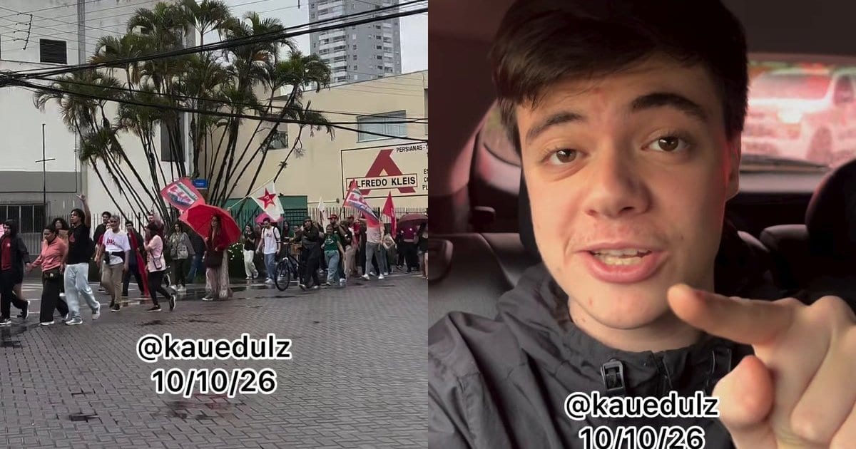 “Só uma CLT pra resolver”, diz jovem ao encontrar petistas em ato pela reeleição de Lula em Itajaí