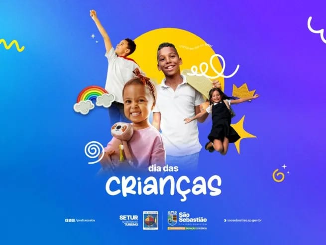 Prefeitura de São Sebastião promove programação especial de Dia das Crianças no dia 12 de outubro