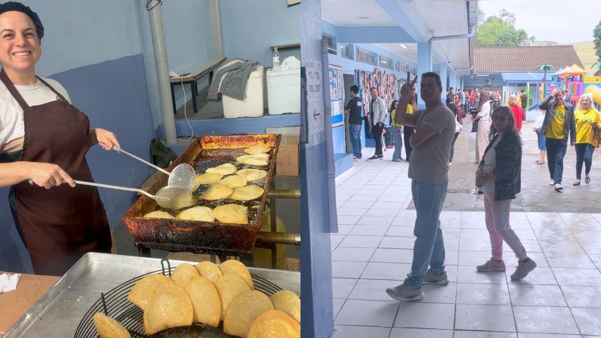 Pastelada de escola aproveita eleições para arrecadar dinheiro para banda e vende mais de 500 pastéis em SC: ‘Foi um suc