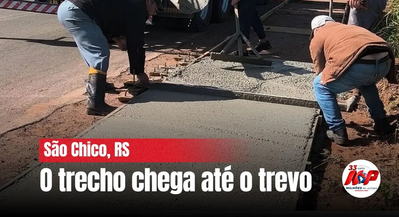 Caminhódromo de São Francisco de Assis é concretado até o Trevo Alfeu Flores