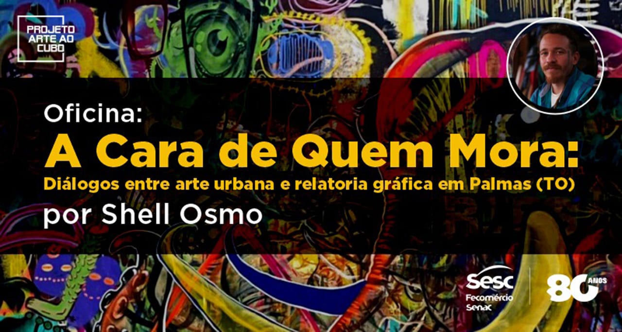 Sesc Tocantins promove oficina gratuita de pintura e arte urbana com artista pernambucano Shell Osmo