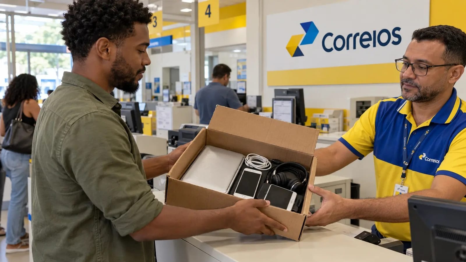 Correios passam a recolher celulares, notebooks e outros eletrônicos de graça em quase 7 mil agências do Brasil