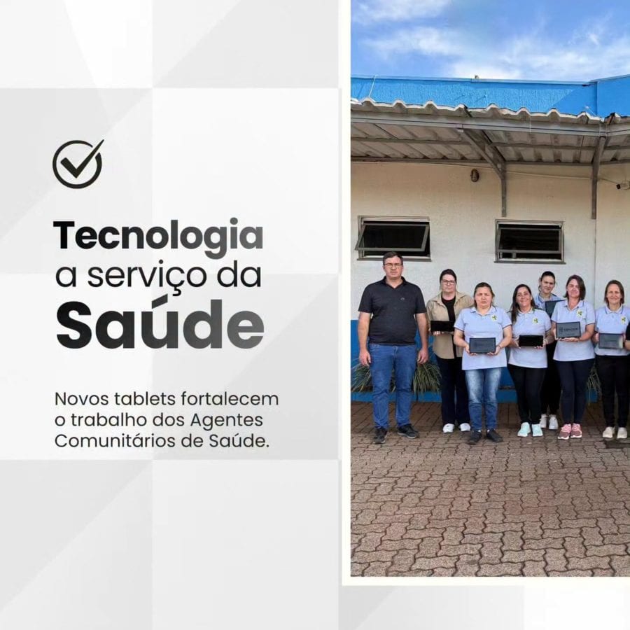 Prefeitura de Condor adquire tablets para modernizar o trabalho dos Agentes Comunitários de Saúde
