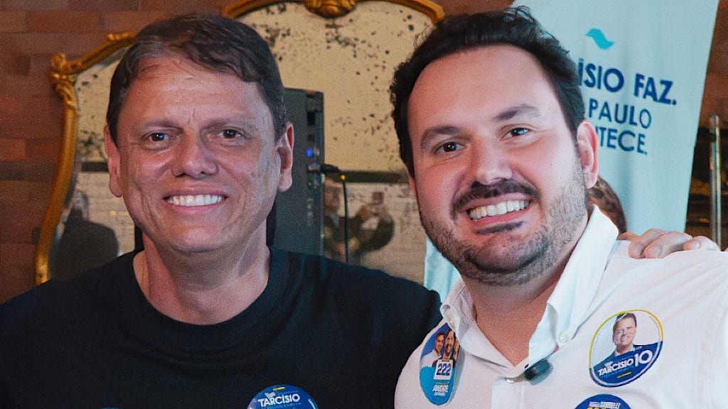 Tarcísio declara apoio a Franco Sardelli para a Alesp