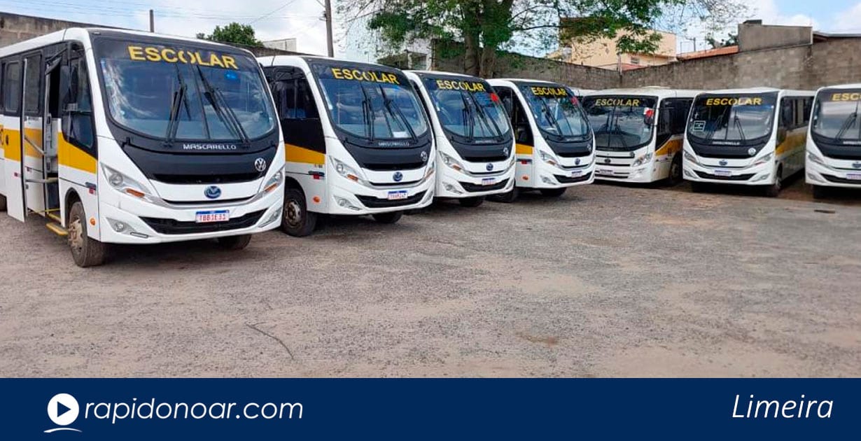 Transporte escolar de Limeira estreia frota nova e 49 linhas