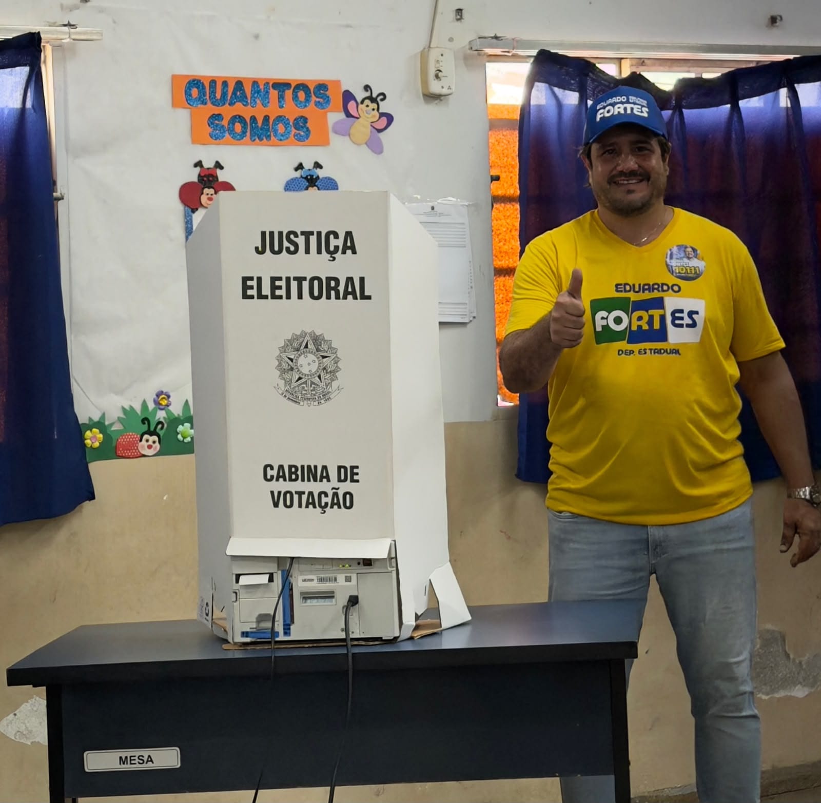Eduardo Fortes votou em Gurupi e seguirá para apuração com apoiadores