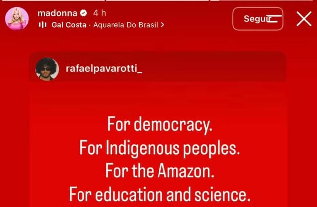 Madonna publica apoio a Lula; veja outros artistas estrangeiros que comentaram a eleição no Brasil