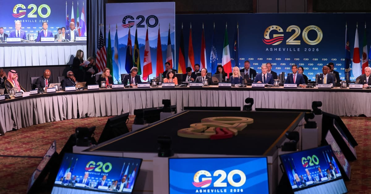 G20, com exceção da China, apoia medidas para coibir distorções decorrentes de superávit comercial