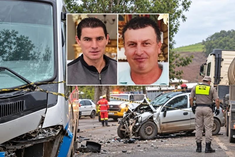 Colisão entre carro e micro-ônibus deixa duas vítimas fatais na ERS-126, no RS