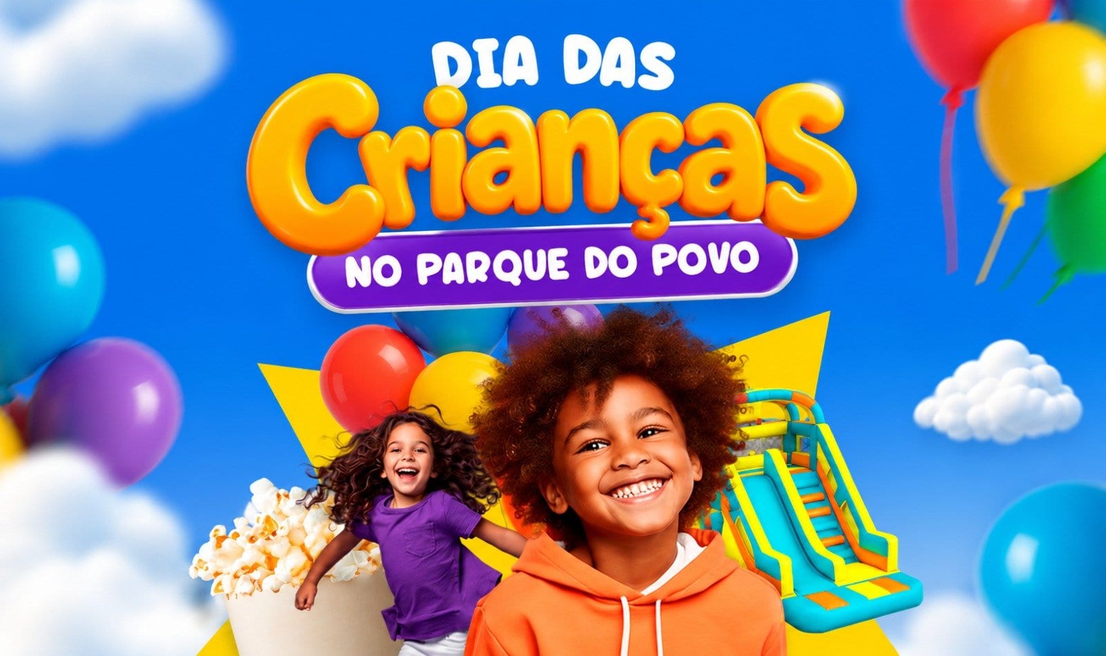 Prefeitura promoverá “Dia das Crianças no Parque do Povo” neste domingo