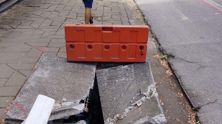 Voz do Leitor, 30/10: Tampa de galeria de água pluvial quebrada