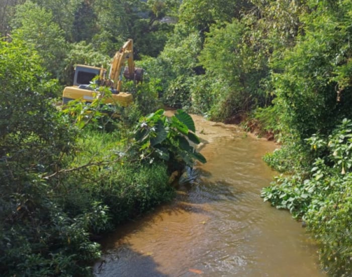 Rio Fortuna trabalha na prevenção de cheias