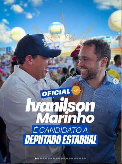 Ivanilson Marinho se lança candidato a deputado estadual; promete cortar emendas para shows
