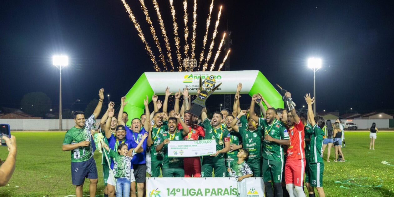14ª Liga Paraíso de Futebol chega ao fim com definição dos campeões da 1ª e 2ª Divisão