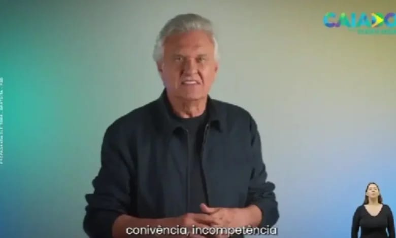 Programa eleitoral de Ronaldo Caiado na TV destaca ‘coragem’ e mira no PT