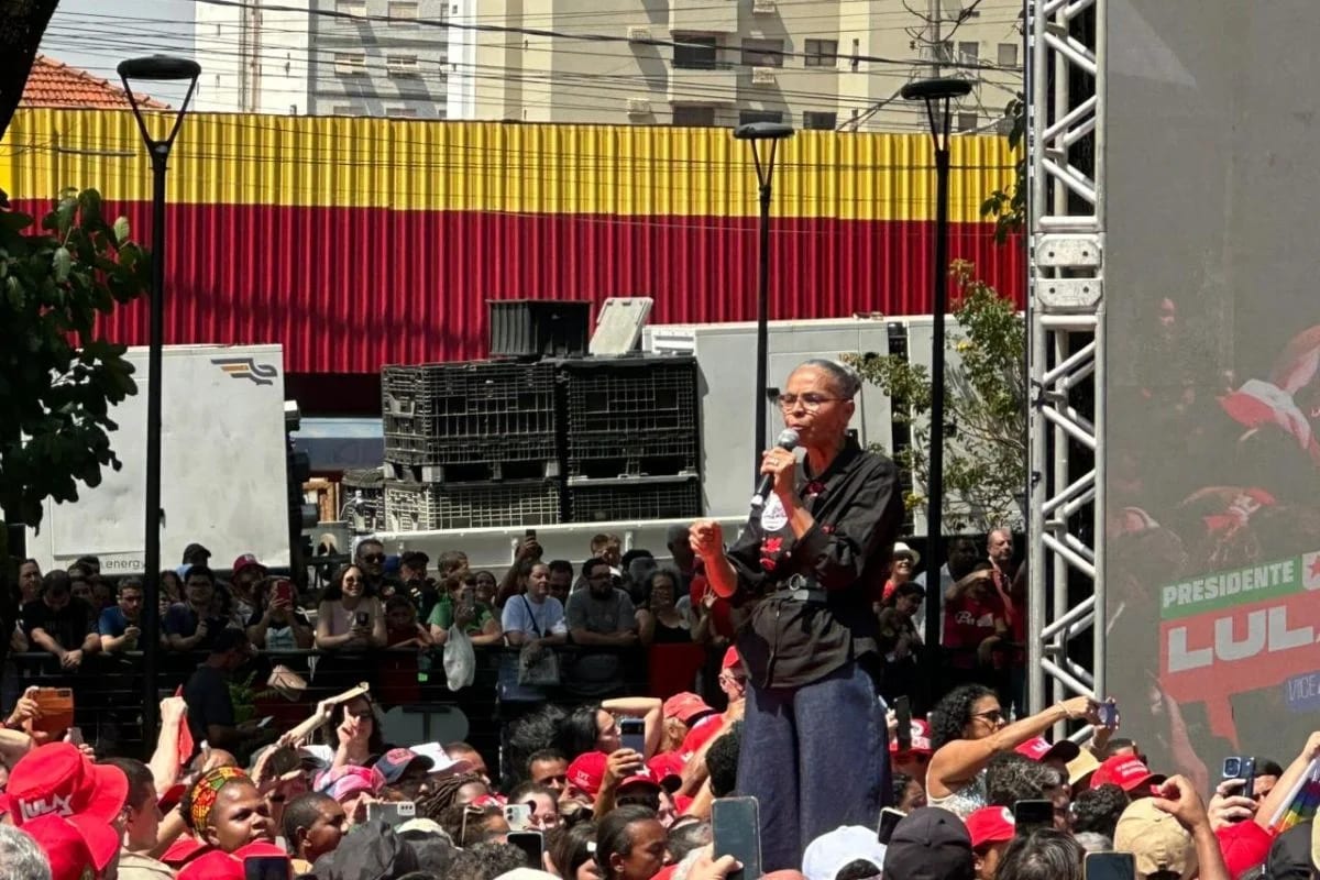 Ao lado de Lula no interior de SP, Marina rebate Tarcísio: "Eu estou aqui"