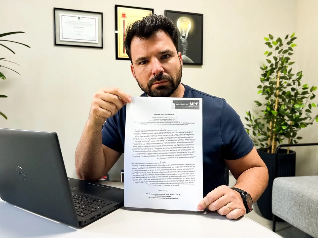 Vereador Jean Mizzoni pede ao MPF providências sobre faixa ferroviária em Americana