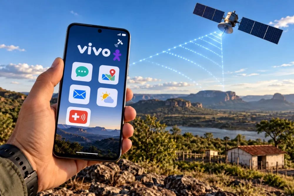 Conectividade: Vivo lança serviço da Starlink para celular sem sinal