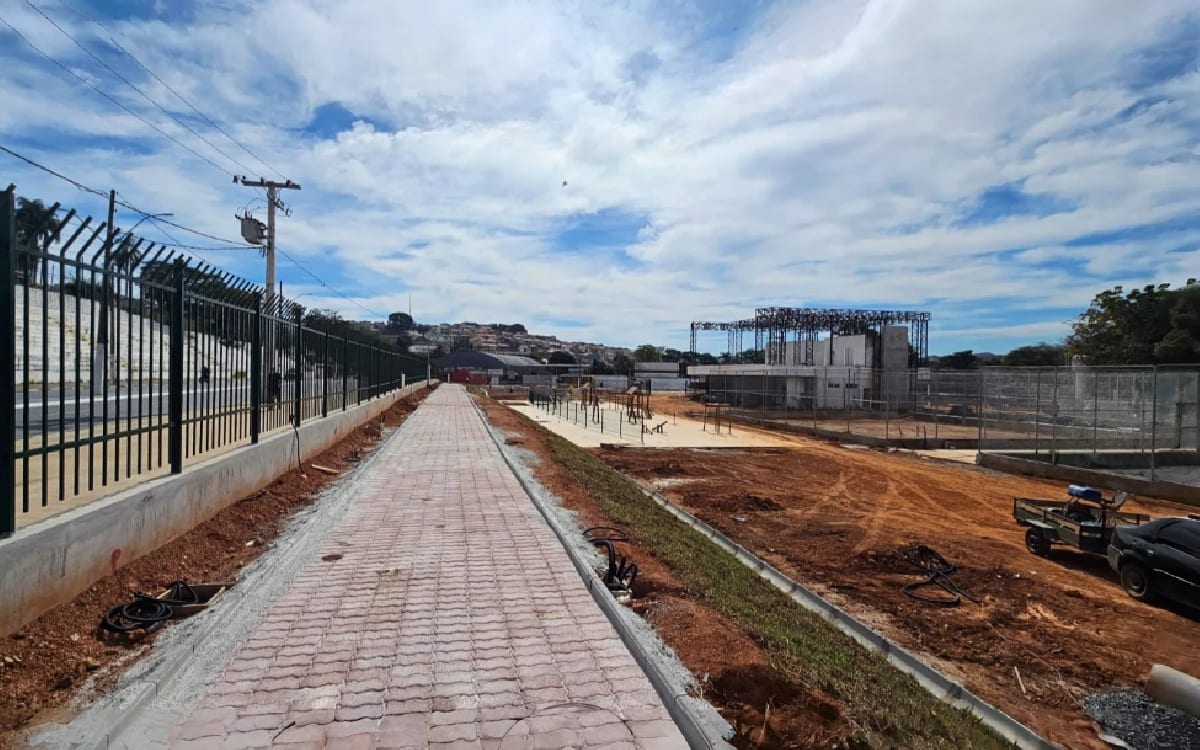 Parque da Juventude chega a 53,50% e mostra novas estruturas
