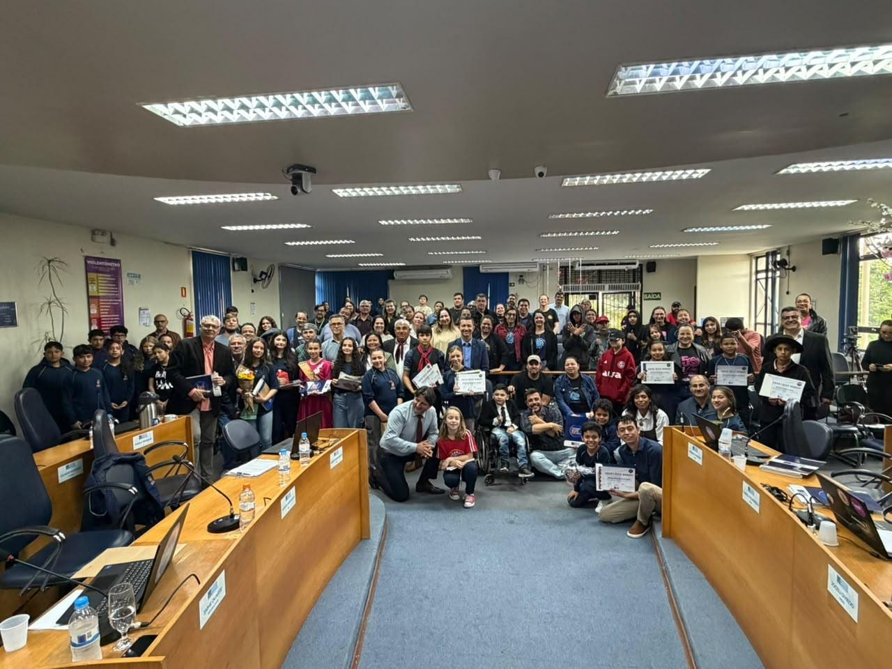 Estudantes de 15 escolas participam da Sessão do Vereador Mirim em Alegrete