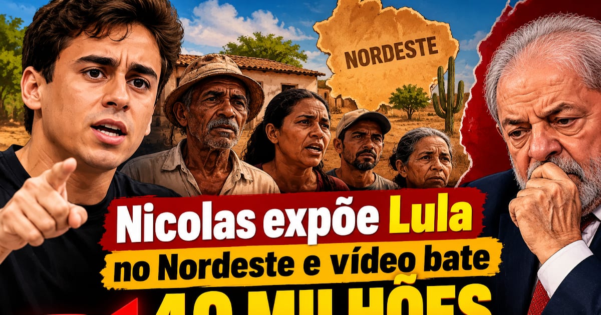 Vídeo de Nikolas sobre Lula alcança 42 milhões de visualizações em 2 horas