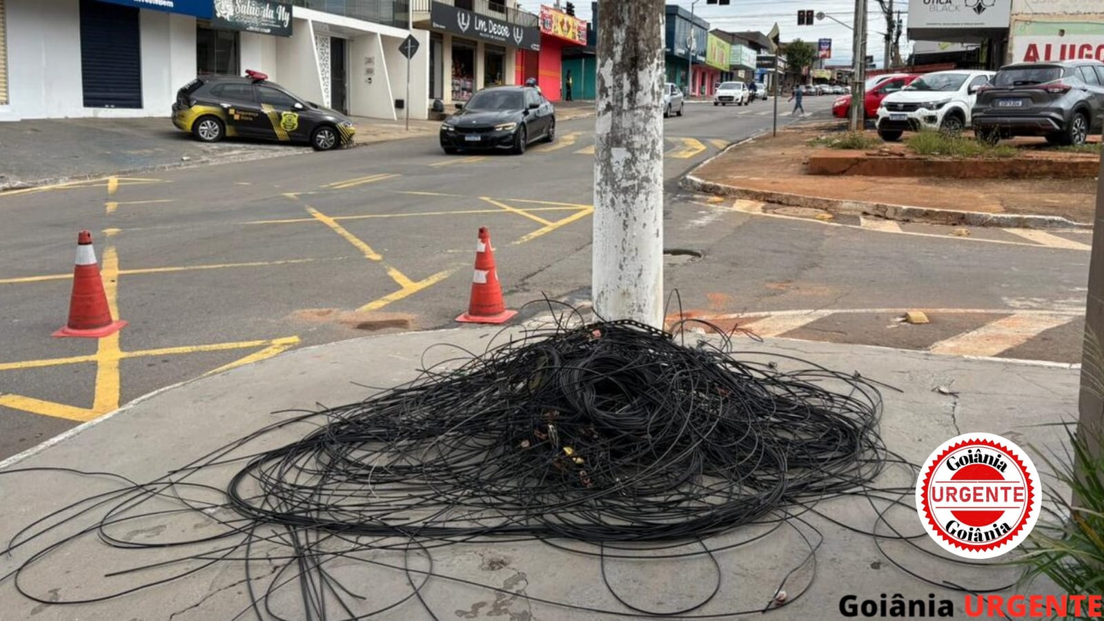 Goiânia remove 203 toneladas de fios irregulares e prepara app para 2027