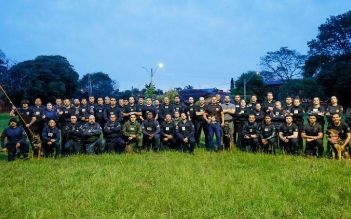 Guardas Municipais de Imbé participam de treinamento especializado com cães de Polícia