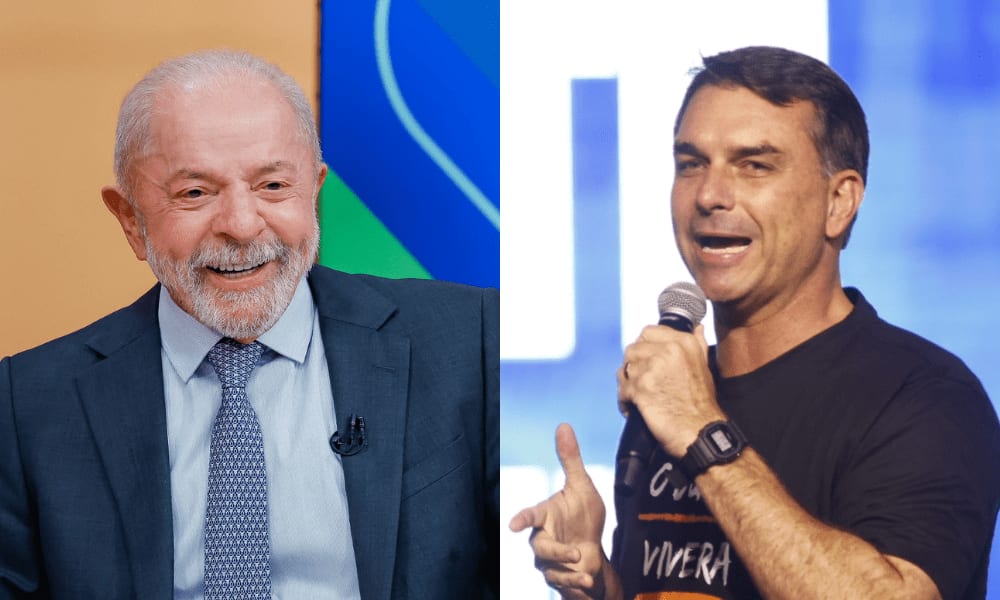 Lula exalta mandatos; Flávio resgata pautas da direita