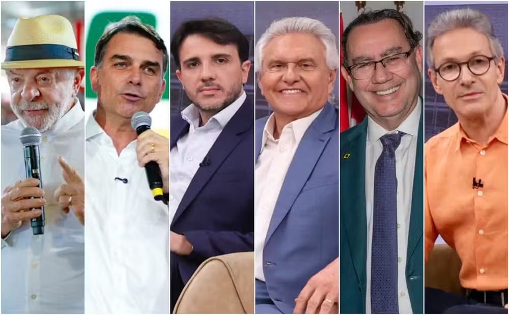 Divisão de votos entre Flávio Bolsonaro e Lula revela tendências entre eleitores de Zema, Caiado e Cury