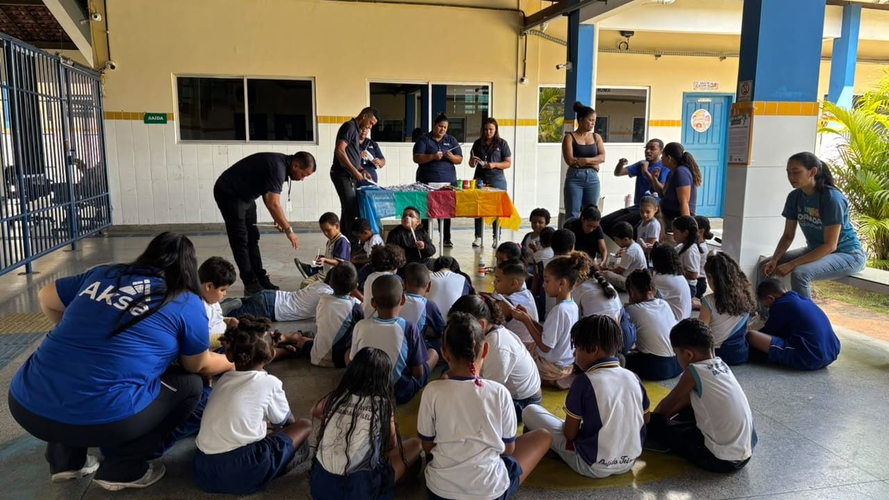 Prefeitura promove oficina de educação ambiental com alunos da Escola Oviêdo Teixeira
