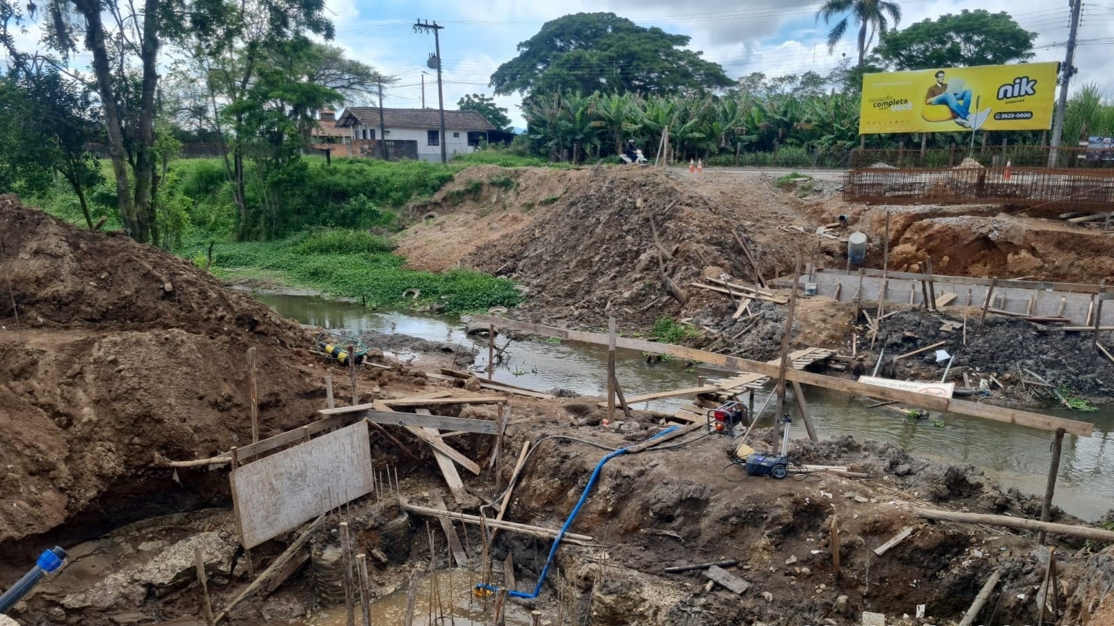 Ponte do Campestre avança e se aproxima de nova etapa da construção em Tubarão