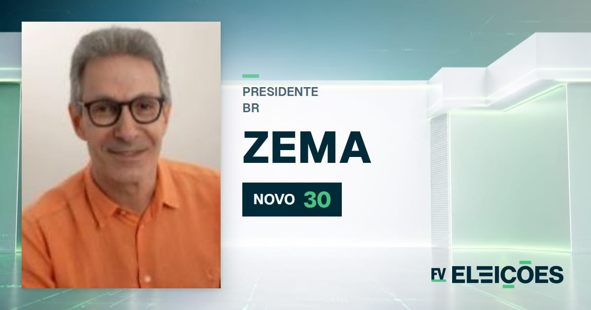 Zema é candidato à Presidência pelo NOVO com o número 30