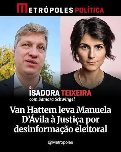 MP pede inquérito federal sobre notícia-crime de Marcel contra Manuela