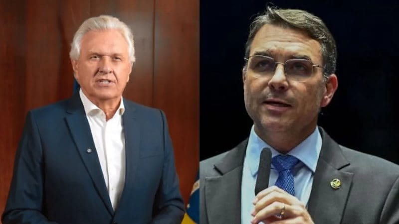 Caiado deve anunciar apoio a Flávio Bolsonaro