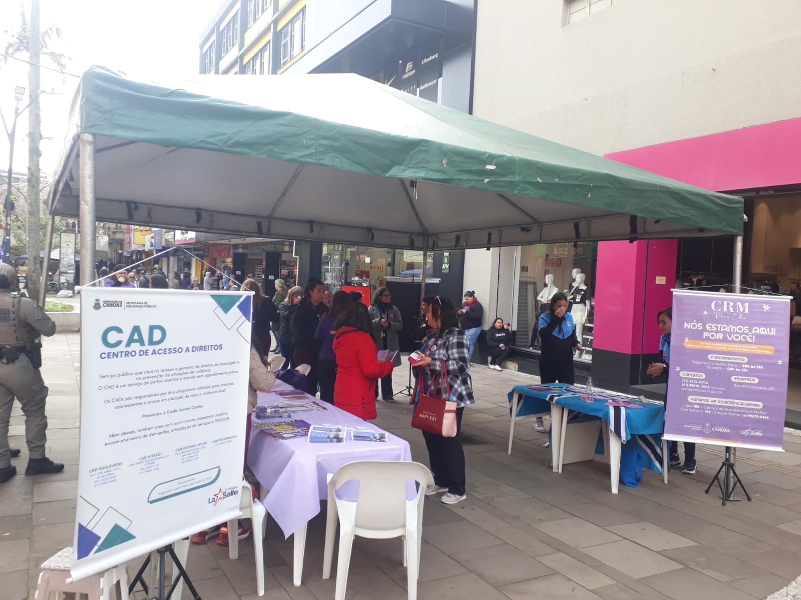 Ação integrada leva orientações sobre direitos e rede de proteção ao Centro de Canoas
