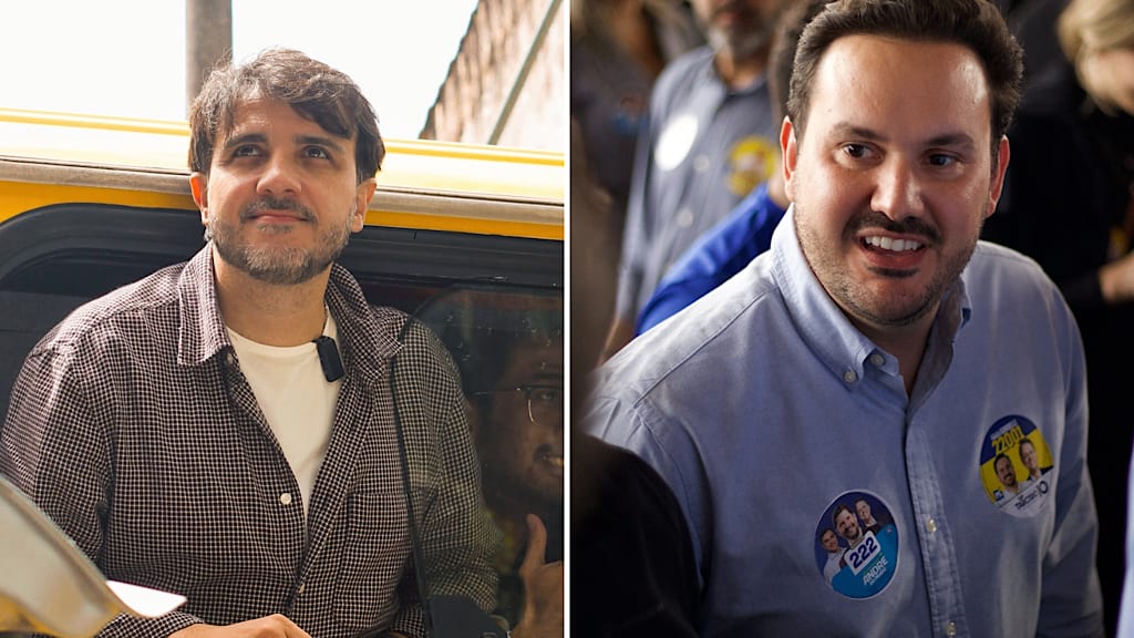 Renan Santos xinga Franco Sardelli em ato em Americana
