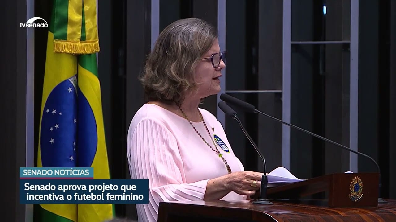 Senado aprova PL que prioriza e incentiva o futebol feminino
