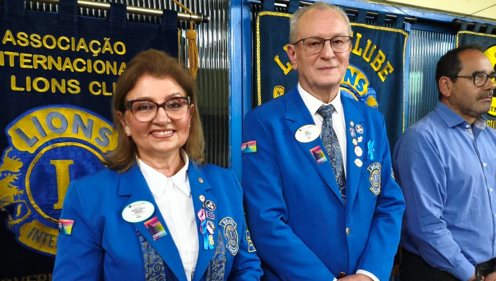 Casal governador do Lions Distrito LD-7 visita clubes de Espumoso e Tapera