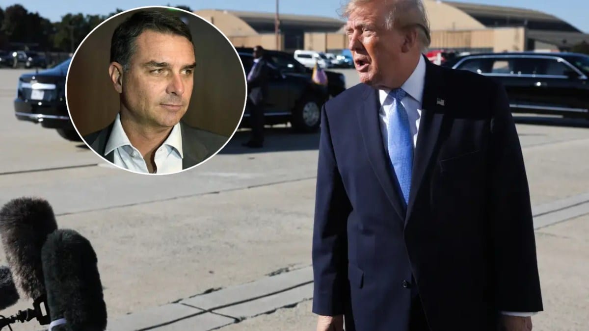 Trump usa autorização humanitária negada a milhares de imigrantes para acolher Flávio Bolsonaro