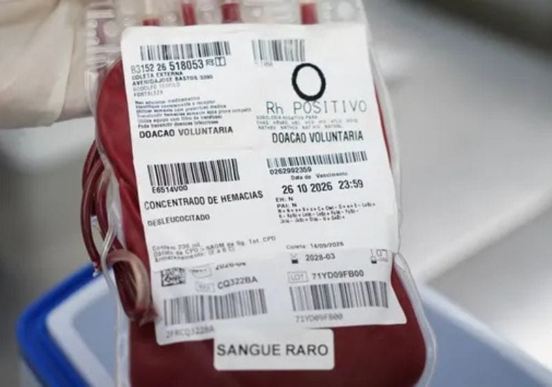 Deu certo! Paciente de 63 anos recebe sangue raríssimo enviado de avião do CE para MG