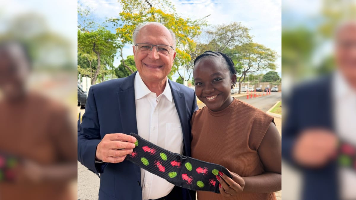 Alckmin posta foto com Ana Elisa: "A onça vai beber água"