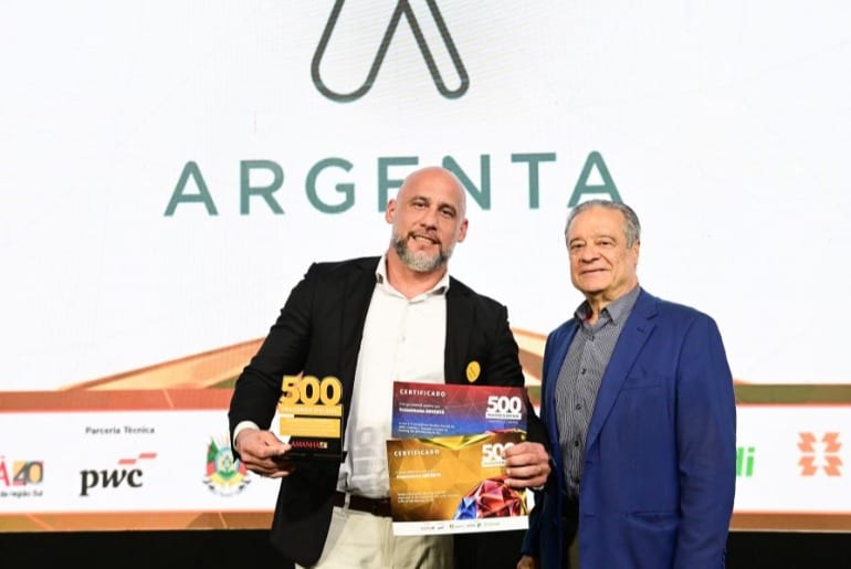 ARGENTA lidera receita líquida no comércio entre as 500 Maiores do Sul