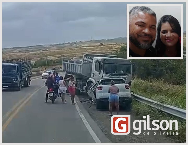 BR-235: DUAS PESSOAS MORREM APÓS COLISÃO FRONTAL ENTRE CAMINHONETE E CAÇAMBA