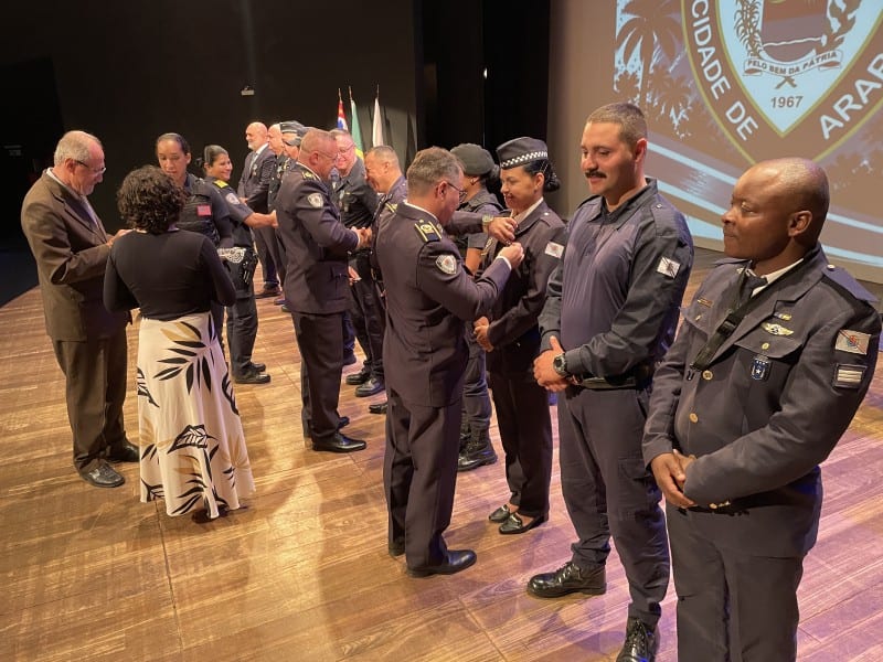 Guarda Civil Municipal celebra 59 anos de história com homenagens e reconhecimento a agentes de segurança em Araras, SP