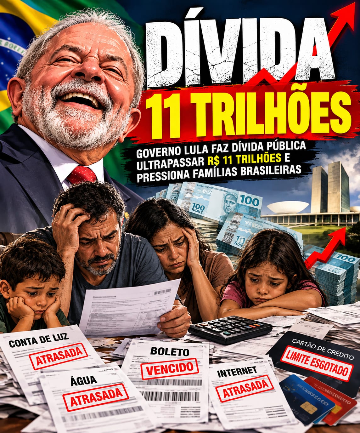 Dívida bruta chega a R$10,9 tri; dívida federal é R$9,29 tri