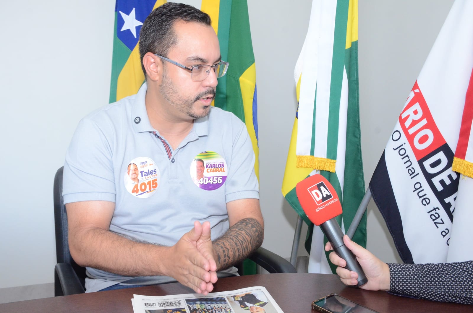 Tales de Castro se lança candidato a deputado federal e diz ser a voz de Lula em Aparecida de Goiânia
