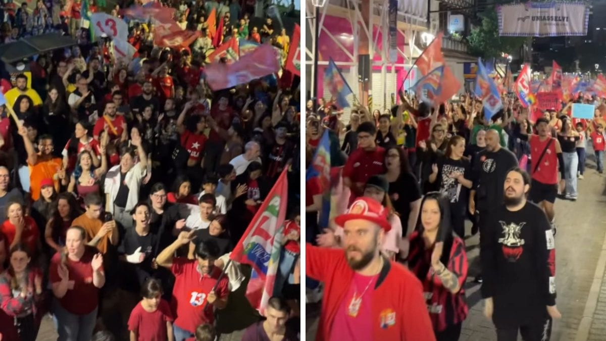 ‘Tem mais gente com Lula do que na Oktoberfest’, escreve Décio Lima (PT) em tom descontraído sobre ato em Blumenau nesta