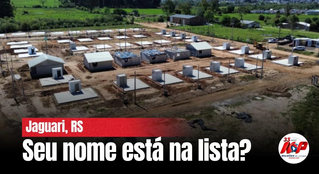 Habitação: Jaguari divulga resultado preliminar