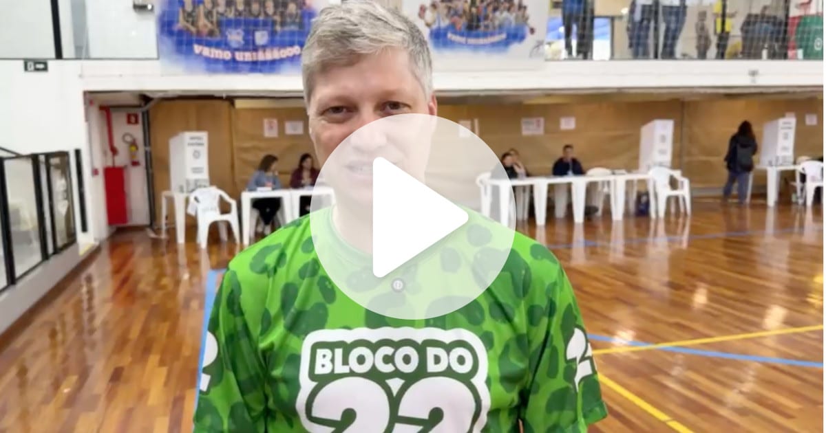 ‘Mais esperança’, diz Marcel van Hattem ao votar e falar sobre o futuro do Brasil