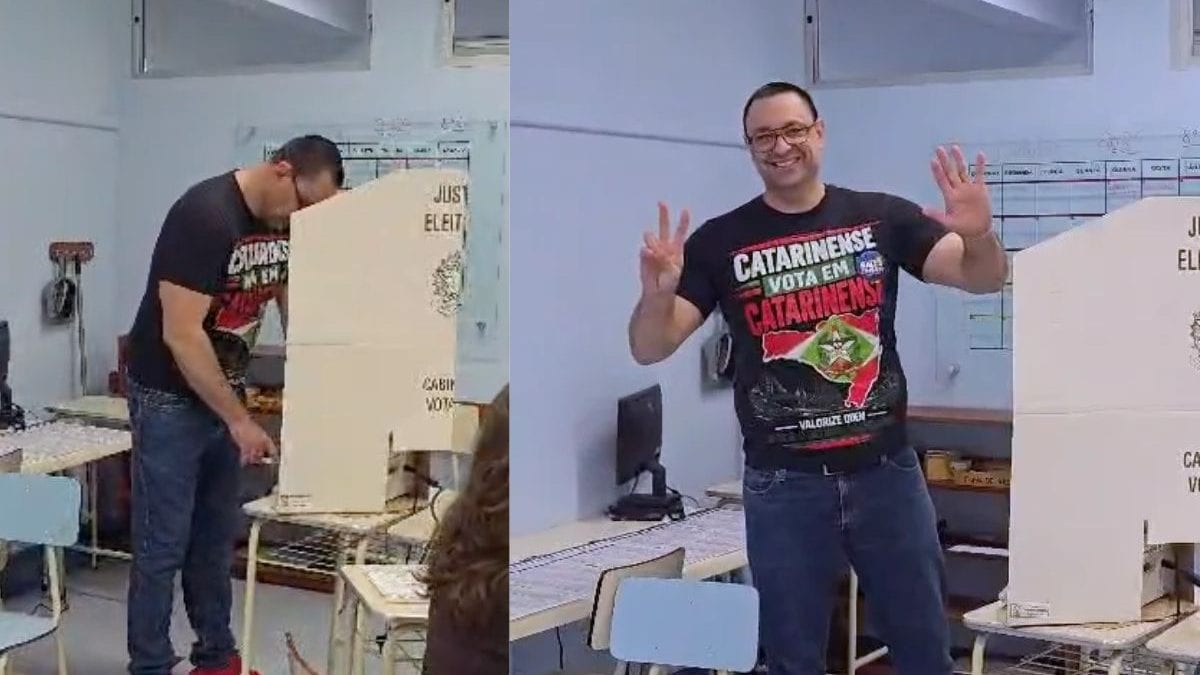 Ralf Zimmer votou às 9h45 no Centro de Florianópolis